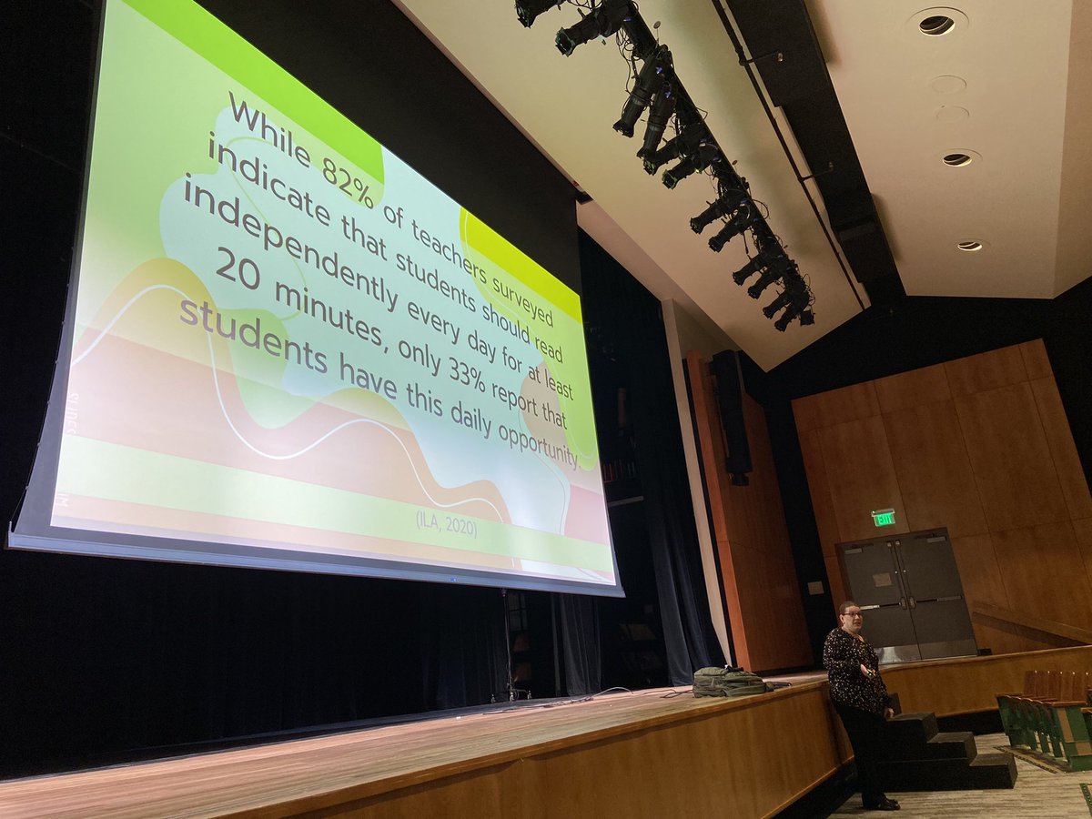 NashLiteracy's tweet photo. Denton ISD secondary ELAR educators learn about the joy of reading from @donalynbooks! https://t.co/97Kid2Q5h5