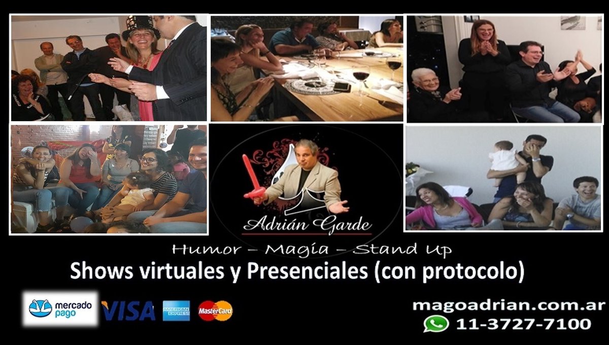 El mejor show para tu evento!!!
Humor - Magia - Stand up - Conducción de Eventos
Para que tu fiesta sea realmente especial!!!
magoadrian.com.ar
.
#humor #magia #standup #mago #evento #magoparaeventos #empresa #fiesta #findeaño #comunion #bautismo #casamiento #empresa