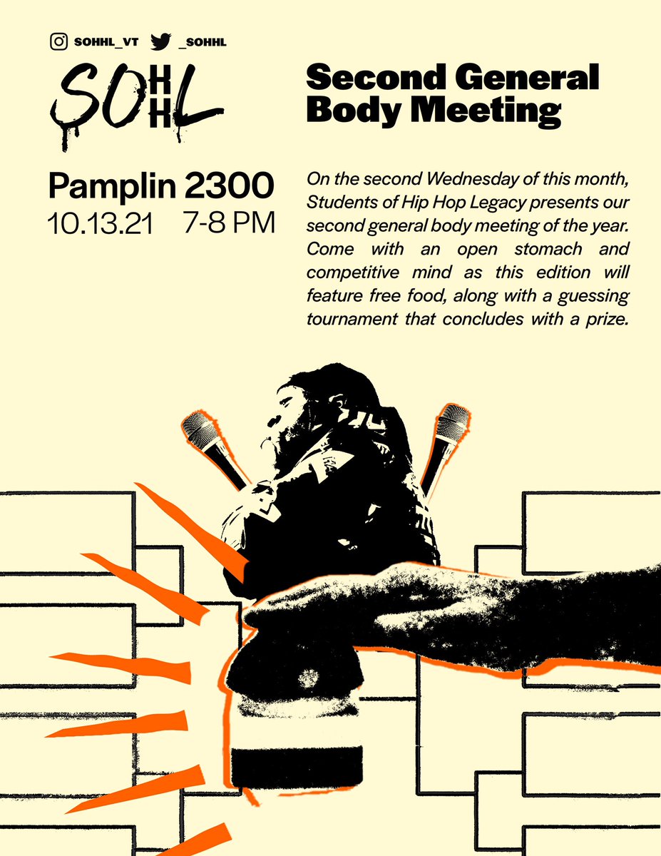 If you’re a fan of free food and prizes, come join us for our second GBM of the year‼️7 PM located in Pamplin 2300