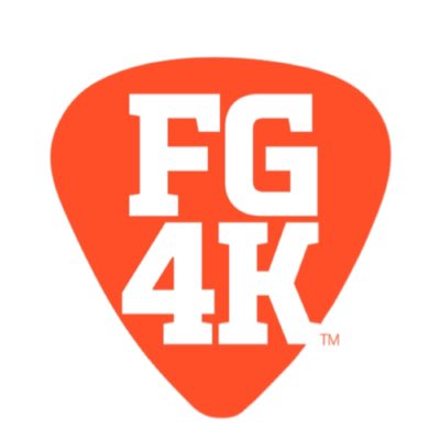 NEW LOGO! What do you think? #FG4K #FreeGuitars4Kids #logo #guitar #guitarpick