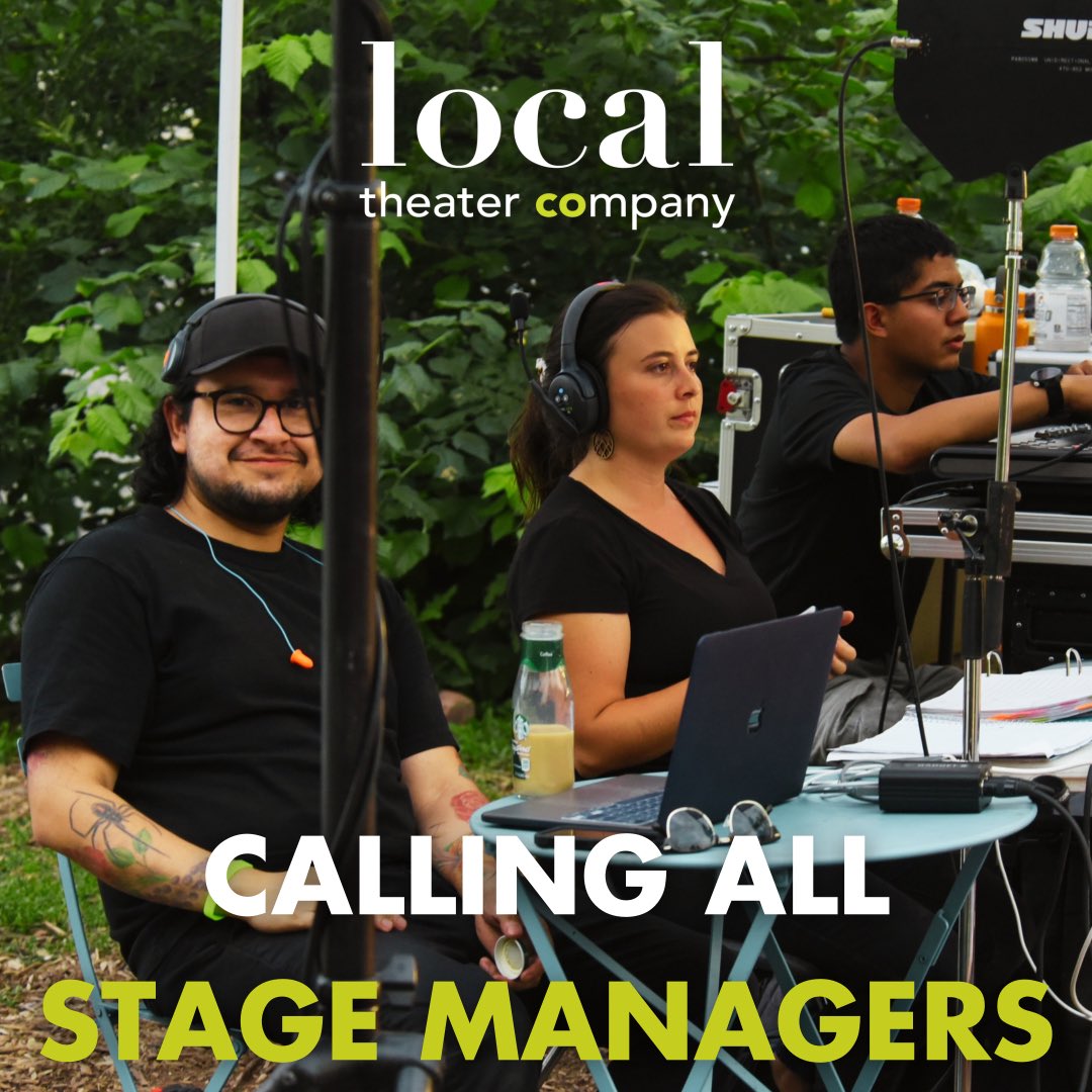 Local Theater Company is seeking stage managers for their 2021/2022 season and beyond, for both in-person and virtual productions.

This call is open to any and all stage managers based in the US. Check the link below to learn more!

localtheaterco.org/stagemanager

#stagemanager