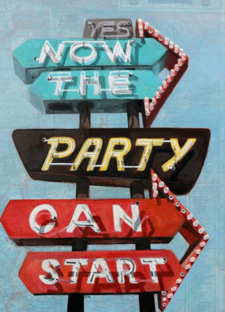 WomensArtForAll's tweet photo. Krista #Allenstein #WomensArt •Now The Party• https://t.co/qvXaYrxmUn