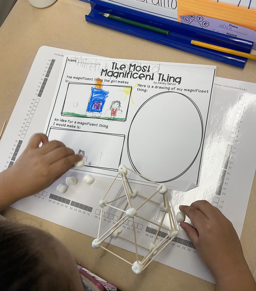jporter630's tweet photo. Our first graders made some Magnificent things. ELA, Writing, STEM all rolled into a magnificent day. #firstgradersrawesome @HTSD_Lalor @LauraStauffer6 https://t.co/4fR8NP96JP