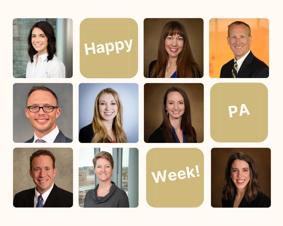 CU_Urology's tweet photo. Happy PA Week to our amazing CU Urology PAs! Every October, America recognizes the PA profession and its contributions to the nation’s health.
#PAweek #PA #PhysicianAssistant @AAPAorg @CUDeptSurg @CUMedicalSchool #HappyPAweek #PhysicianAssistants #Urology #AAPA https://t.co/baLCfkUkV2