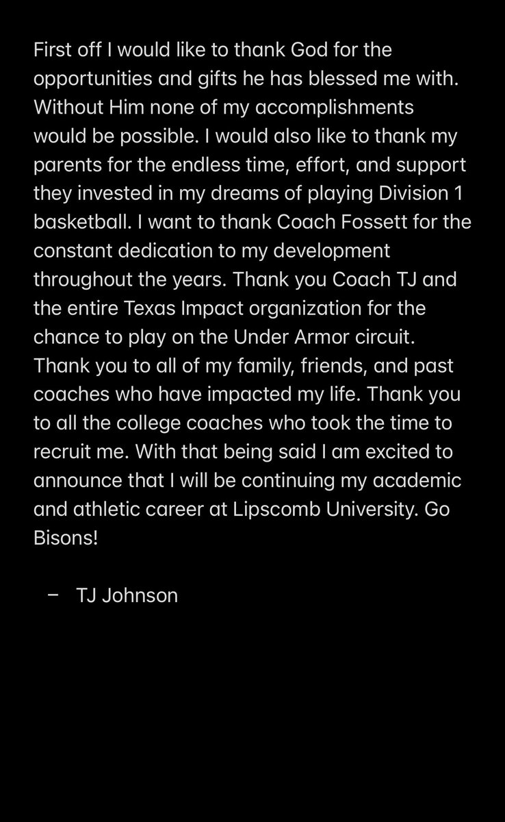 1000% Committed. See you soon Nashville! #committed <a href="/LipscombMBB/">Lipscomb Men's Basketball</a> <a href="/BeltonTigerBB/">Belton Tiger Basketball</a> <a href="/Texasimpact413/">Texas Impact 4:13</a>