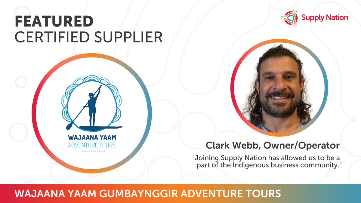 We are proud to feature one of our Certified Suppliers Wajaana Yaam Adventure Tours - an SUP and walking tour company that allows guests to experience the rich culture of the Gumbaynggirr people and land. For more info, head to: wajaanayaam.com.au
#IndigBizMonth