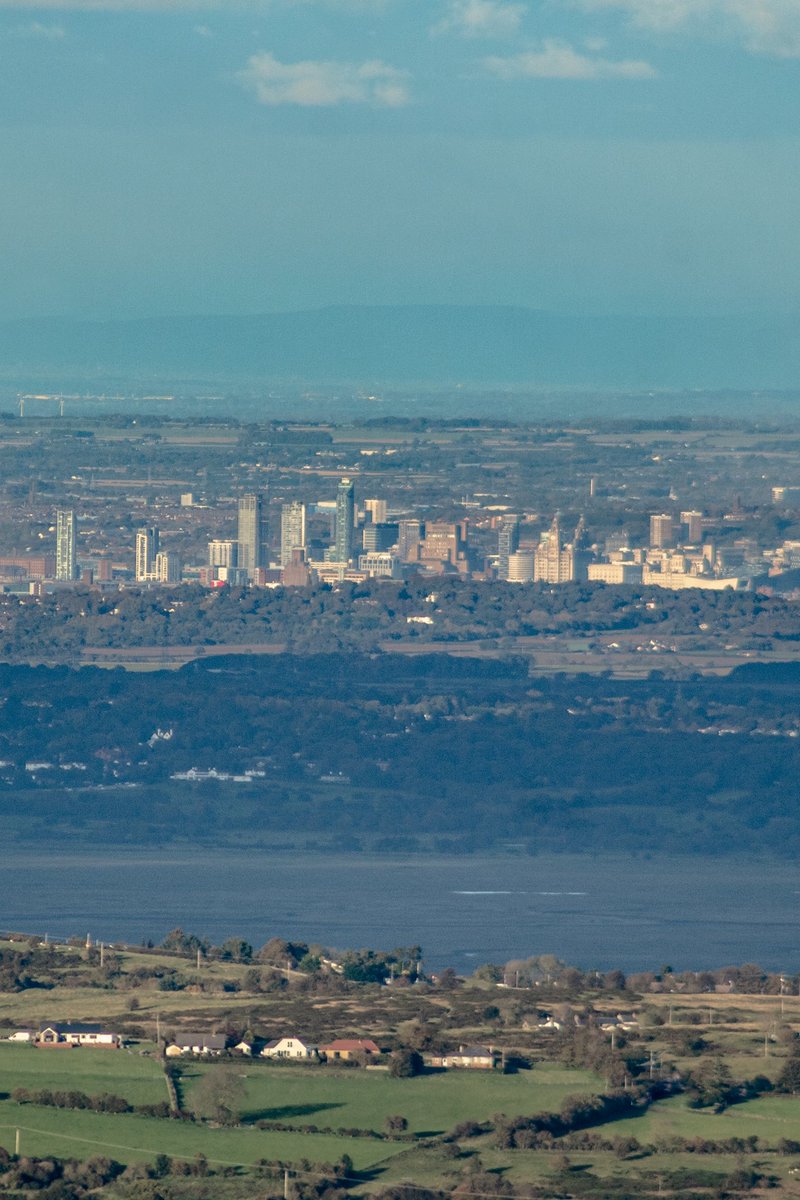 Views of Liverpool from Moel Famau (On a clear day) 😅