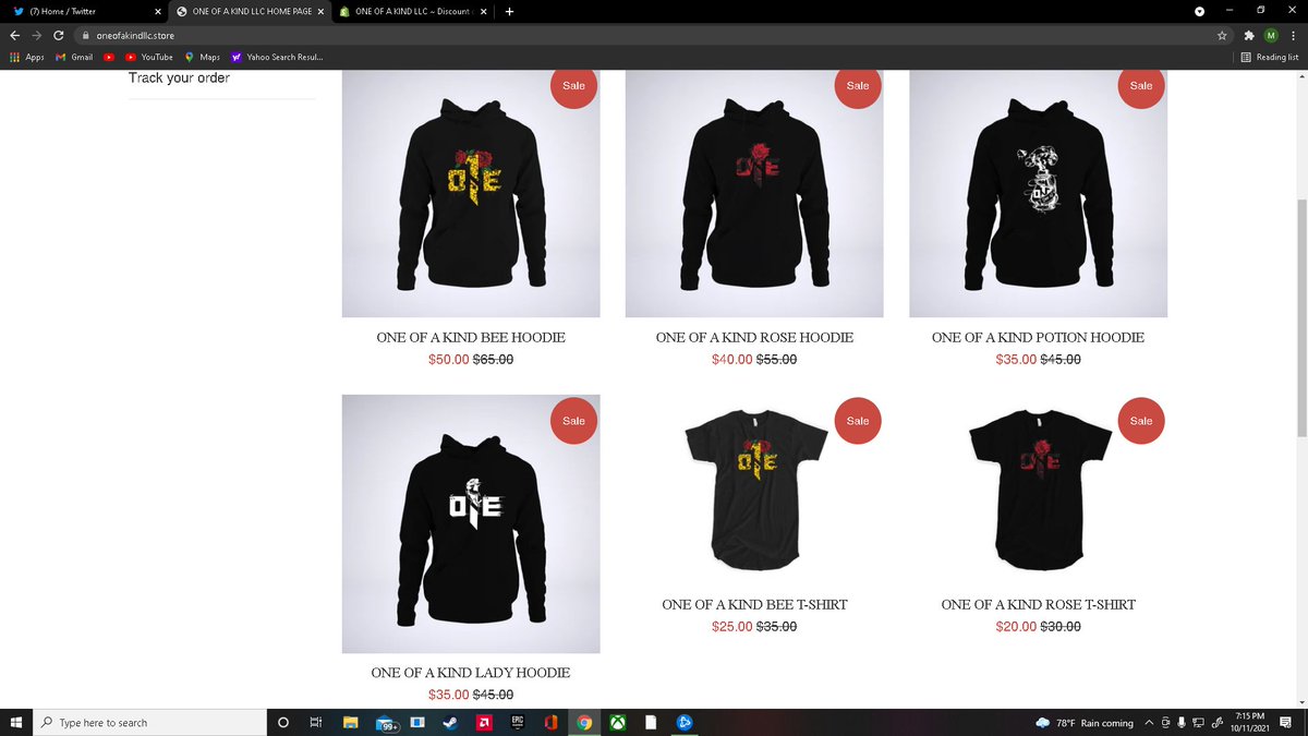 OnlyOneTac's tweet photo. My Clothing Brand has new collection out, fall sale plus use code "Twitter" for 10% off your order at check out! 
Each design has different colors to choose from. Any feed back is appreciated as well, i value any input.

@ONEOFAKINDLLC store - https://t.co/VYypiX4NLi https://t.co/4h8Lyr8ZnS