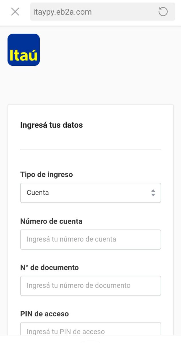 anaclau_rivas's tweet photo. Vengo a hacer una contribución a la sociedad! Hoy le llegó este mail a mi amiga @LoreMartinezB, supuestamente de @ItauParaguay! En el mail, bajo la excusa de “validar la cuenta”, solicitan datos personales y el pin de acceso y transacción! Esto no es de ITAÚ, es FALSO! CUIDADO!! https://t.co/p44InYNr4P