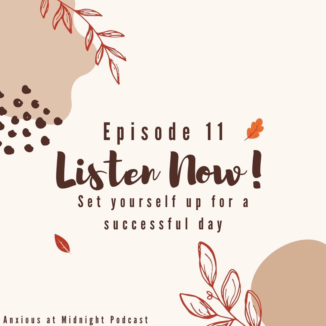 anxiousatmid's tweet photo. The newest episode is out now! Learn how to set yourself up for success! 

#mentalhealth #depression #anxiety #adhd #podcasts #episode

https://t.co/7azHRQsWpS https://t.co/IN5MiGOdgg