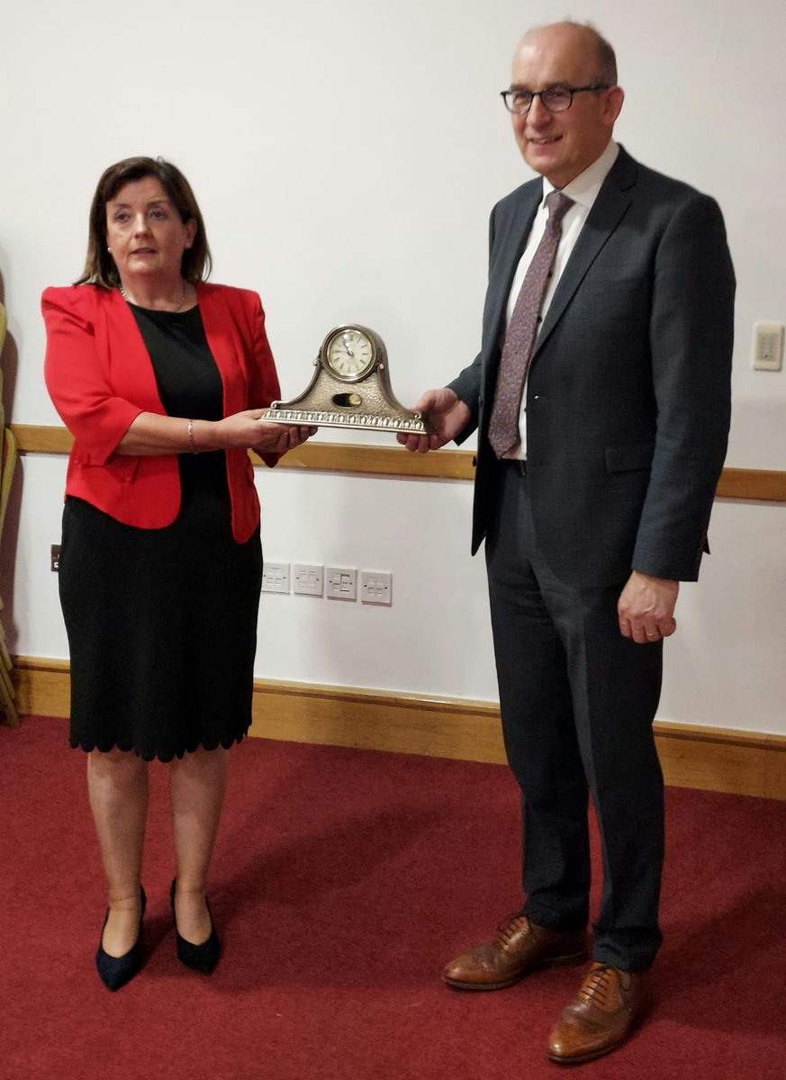To mark his upcoming retirement as CEO of <a href="/DairygoldCo_Op/">Dairygold Co-Op</a> and his immense contribution to the Agri sector in North Cork.A presentation was given to Jim Woulfe  on behalf of North Cork <a href="/IFAmedia/">Irish Farmers' Association</a> County Executive at our monthly meeting tonight in Mallow.