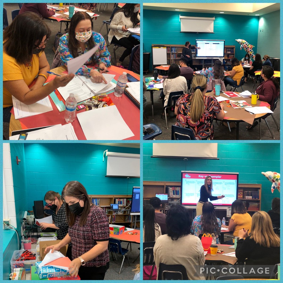 yvonne_hein's tweet photo. CCISD teachers started their morning with an Academic Monitoring PD. Then continued the afternoon with an intentional planning &amp; preparation session with Sharon Wells consultants! Learning and growing! We are stronger together! ⁦@rlcasas21⁩ https://t.co/ZY1tsQCJCN