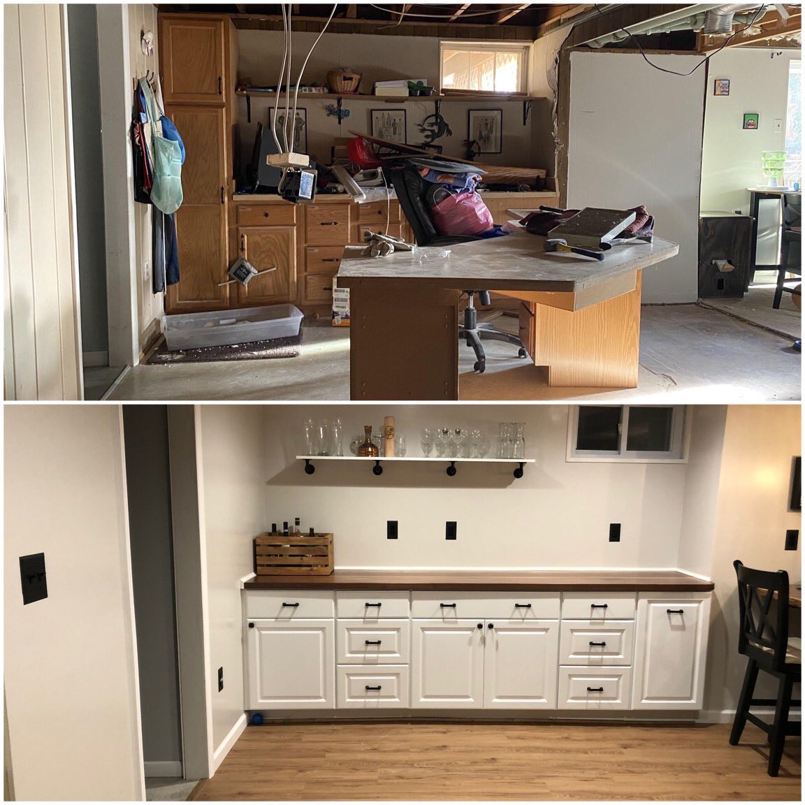 astroian_phd's tweet image. Finally finished with my big #pandemicproject - remodeling my basement myself! It took 25 months, but honestly despite the frustration, anxiety, and setbacks it’s been a great distraction from work and the outside world! 👷🏻‍♂️