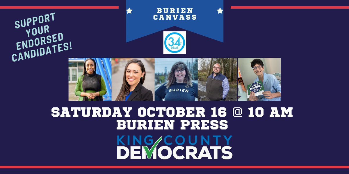 kcdems's tweet photo. Leaves aren't the only thing dropping this week - ballots are, too!🍂🗳️🍂
Let's keep up the GOTV momentum for our stellar Burien City Council Candidates, @KBurien, @hugo4burien, and @Sarah4Burien, and @HasegawaForPort and @hamdiforport for Seattle Port! Thanks also to @34dems! https://t.co/Bal251Hluc
