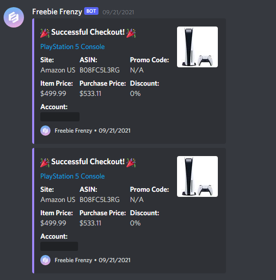 JBs_Adventures's tweet photo. Freebie Frenzy takes console stock?

Bot: @FreebieFrenzy  
Proxies: @Diamond_proxies @OculusProxies 
Server: @Sauceservers 
CGs: @BotNCop_RB @InvictaCG @FrenzyFlips @profit_lounge https://t.co/LafkPVvLOx
