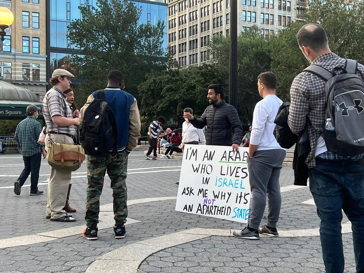 YosephHaddad's tweet photo. Want to know why Israel is a Democratic state? Stop by Union Square in NYC tomorrow between 11:00 to 13:00 and learn in person. https://t.co/w98OthMat9