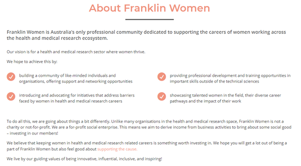 SVCRSymposium's tweet photo. Dr Melina Georgousakis (@Melina_Gee) is the founder of Franklin Women (@FranklinWomen) and is an invited speaker at this year’s symposium. Please join us for this exciting talk during the “Women in Medical Research” session.
@SVCRSymposium @SVHSydney #BraveNewResearch #SVCRS2021 https://t.co/ZdPUMbQB0t