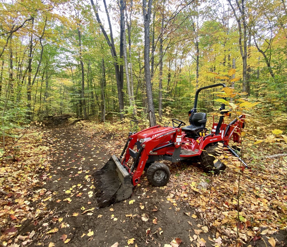Clearing trails on the Canadian border