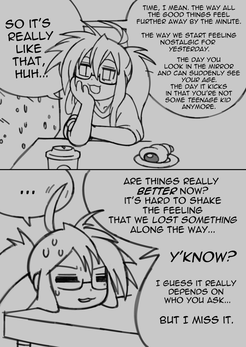 A short, sketchy Konata comic. 