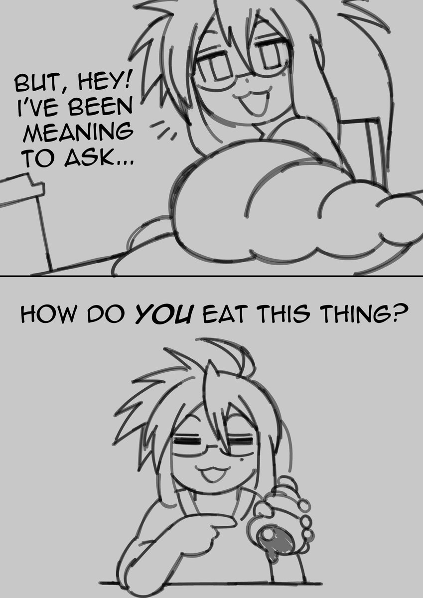 A short, sketchy Konata comic. 