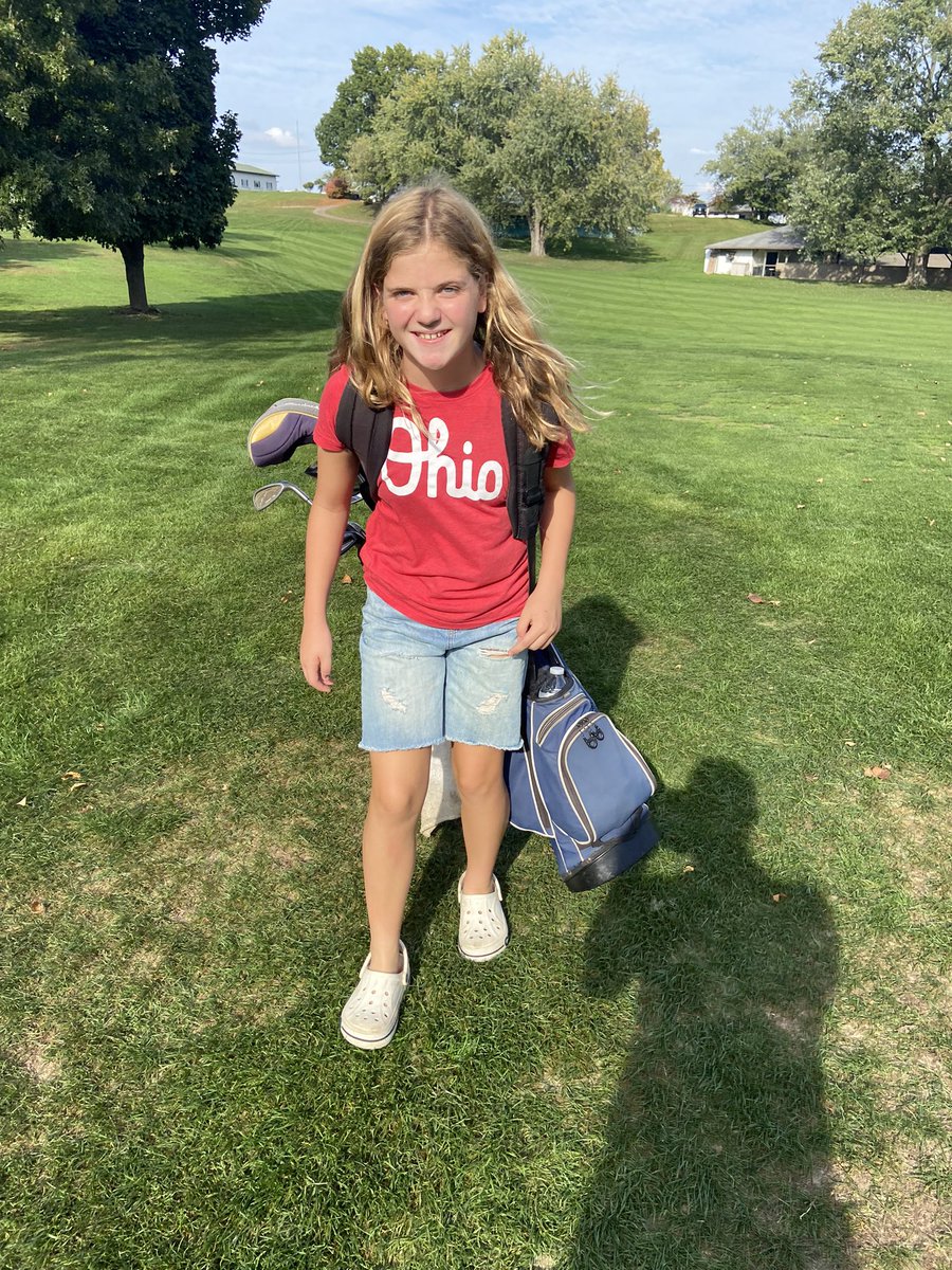 coachtruex's tweet photo. Coach Truex took an early lead and was playing solid with the help of his caddie Hadley Truex, but @RileySenften hit big shot after big shot and Truex couldn’t respond. Riley picked up a point for Team Isaac. #GalesGolf #RileyWhoopedMe #NeedALesson https://t.co/wYHAgk7DB1