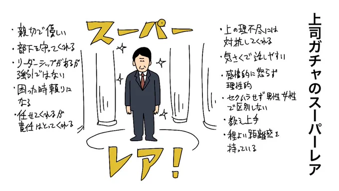 上司ガチャ のスーパーレア

 #モーニングショー 