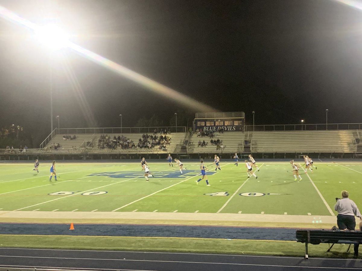 <a href="/ReginaFHockey/">Regina Field Hockey</a> under the lights at Grosse Pointe South. #SaddleUp