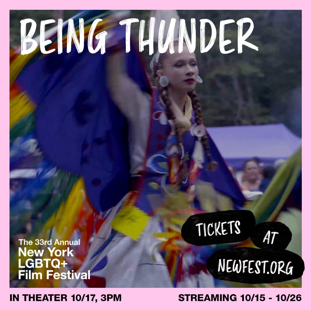 monkeyworks's tweet photo. In recognition of Indigenous Peoples’ Day, we are honored to celebrate Sherente Harris, the subject of the documentary BEING THUNDER, which will premiere in NYC, Sunday, October 17th @newfest 
Sherente is a proud two spirit member from the Rhode Island Narragansett Indian Tribe. https://t.co/GENITBLbWF