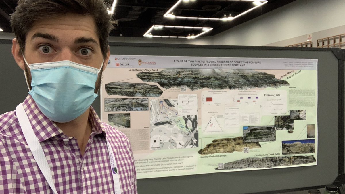 ethancparrish's tweet photo. #GSA2021 Poster presentation ✅
Some great conversations about #fluvialarchitecture #photogrammetry #scicomm #fieldwork #provenanceanalysis and #basinanalysis https://t.co/pqUbye8j7j