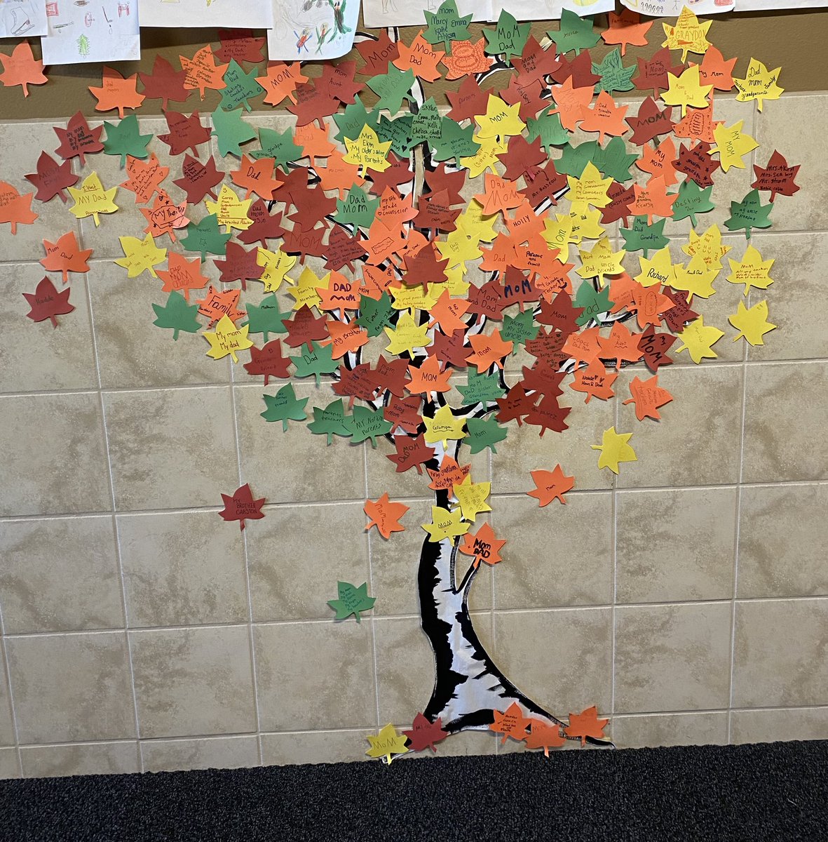 6th grade trusted adult tree is complete!  #sourcesofstrength