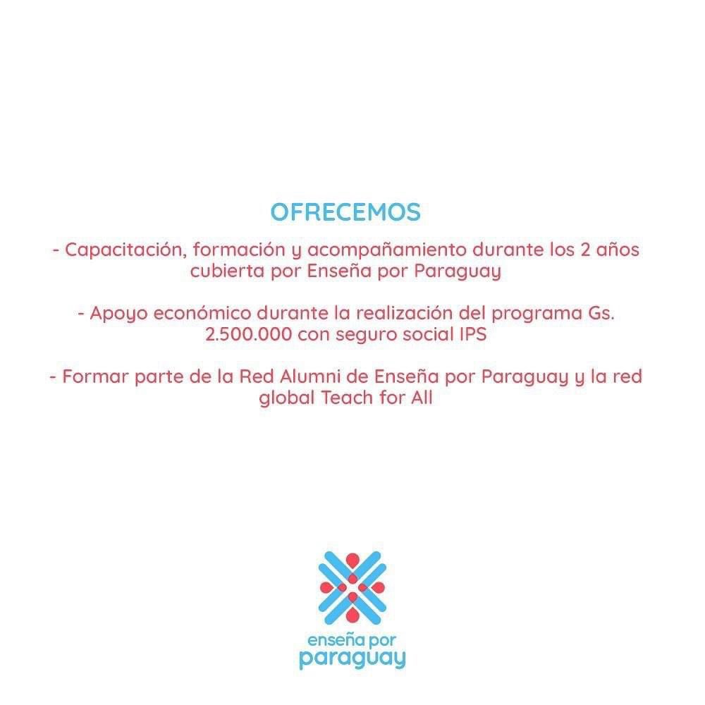 EnsenaxParaguay's tweet photo. ¡Vos podes ser una pieza importante para construir un país más equitativo a través de la educación!
Postulá y forma parte de esta comunidad.
#SomosComunidad
✔️Si cumplis con los requisitos y te interesa lo que ofrecemos no dudes en postular ya! Link https://t.co/aJMfKZQReh https://t.co/iF8B9GYuvG