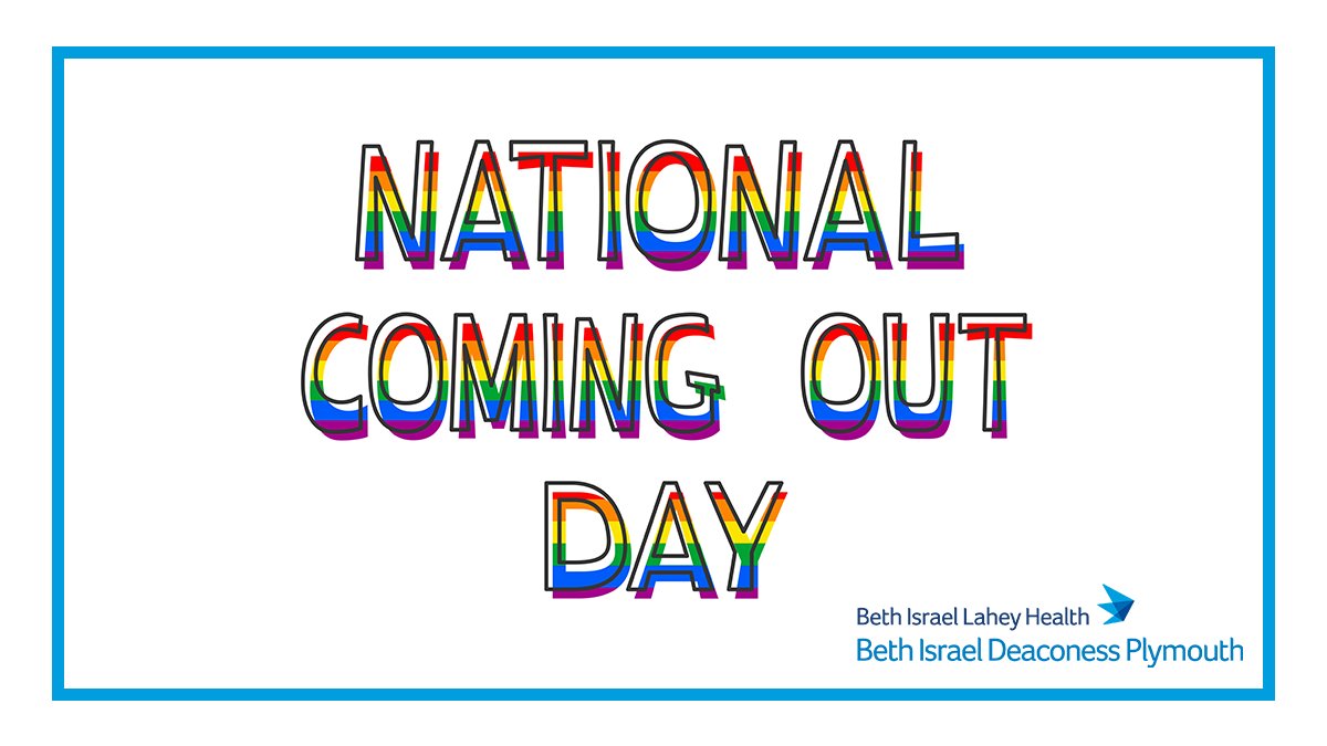 Today, on #NationalComingOutDay, we recognize all our LGBTQ+ staff, family members, and community members. No matter who you love, we celebrate your bravery and stand beside you with pride.