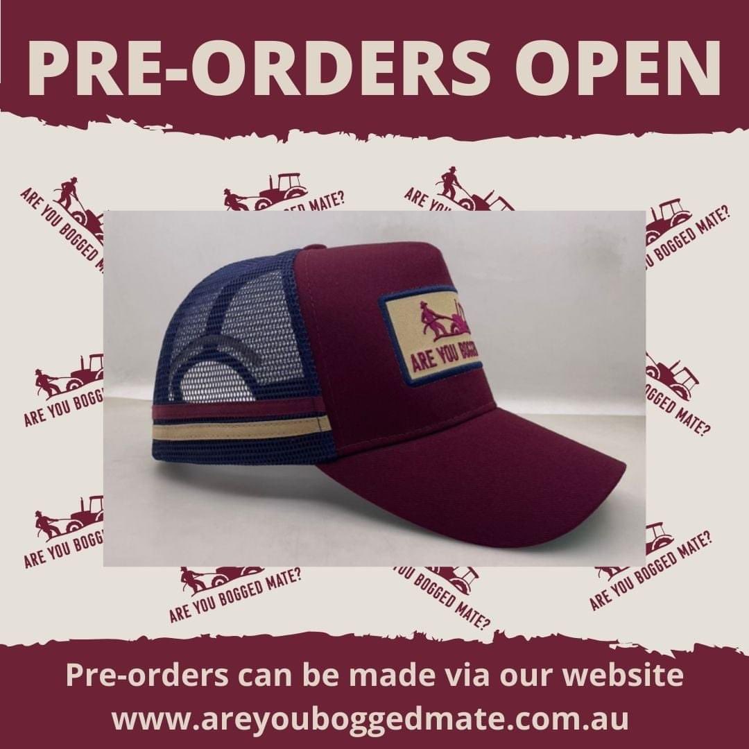 HAVE YOU HEARD THE NEWS?
These little beauties are open for pre-order today!!
Get your hands on the first ever AYBM merchandise! All proceeds of sales go to helping rural blokes and their families.🚜🚜🚜
#areyouboggedmate #ruralmentalhealth #AgMentalHealthWeek