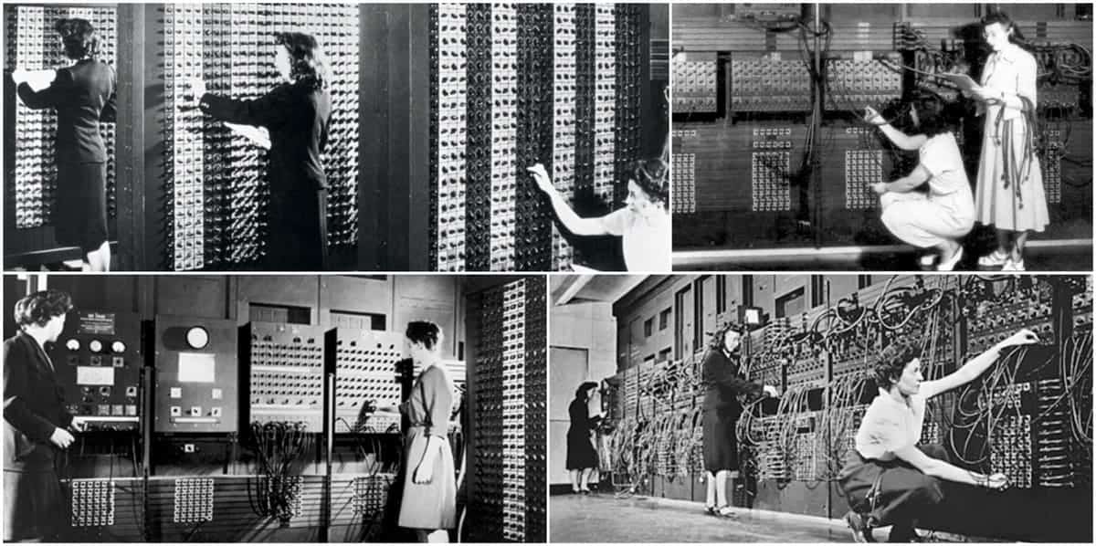zackidee's tweet photo. TIL: The ENIAC (Electronic Numerical Integrator and Computer) was the first programmable, electronic, general-purpose digital computer made in 1945. The first programmers of the ENIAC were a group of six women!!! #CougarsEdTech https://t.co/FO3SrvLRlE
