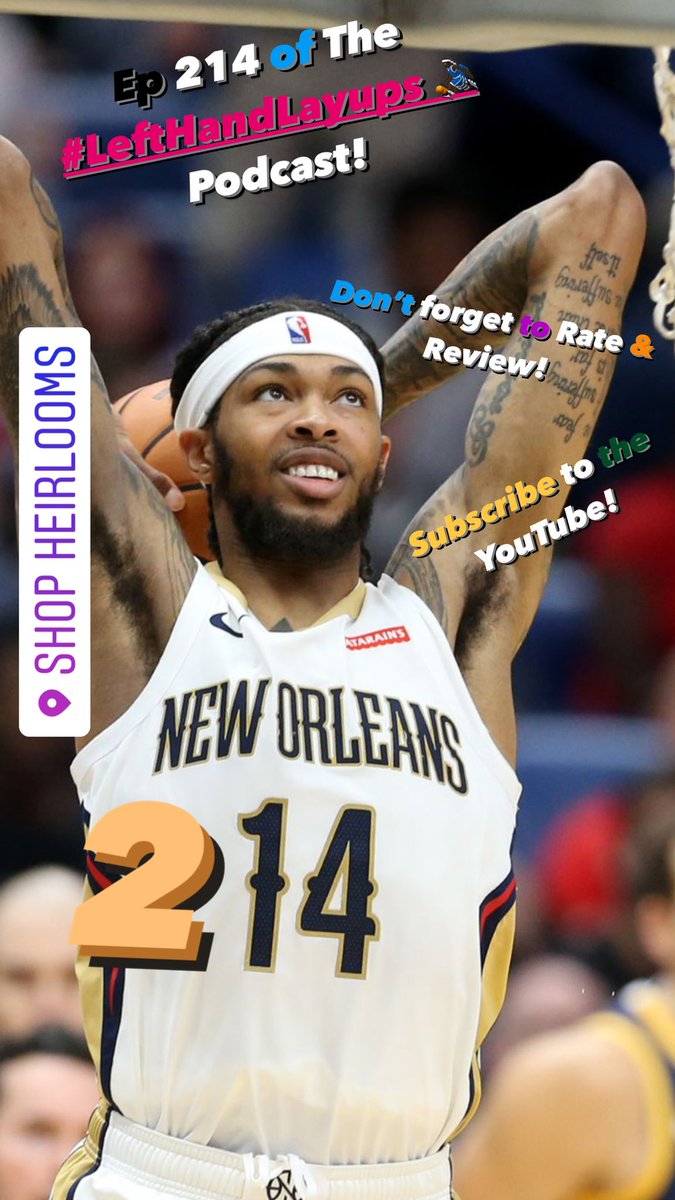 ShopHeirlooms's tweet photo. Episode 214 of The #LeftHandLayups ⛹🏿♂️ Podcast!
Don’t forget to Rate, Review, Share, & Subscribe on the YouTube & iTunes Podcast app!
iTunes
https://t.co/2hd9WgfTd6
SoundCloud
https://t.co/nOsyMWywWi
YouTube
https://t.co/riMYwpzxUu https://t.co/BE8W3ZDxCR