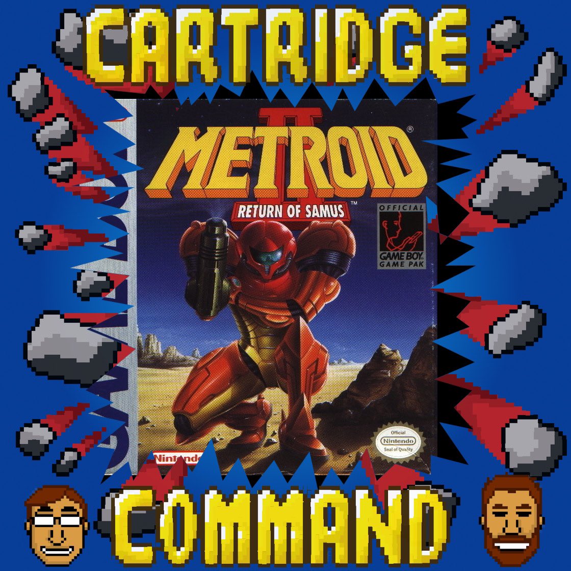 cartcommand's tweet photo. It's time for Eric &amp; Nick to take a look at a perhaps overlooked entry in the storied Metroid franchise! How did Samus fare in her first portable outing? Listen in and find out! https://t.co/LCMSusaIZW #metroid https://t.co/g8xrDujO1j
