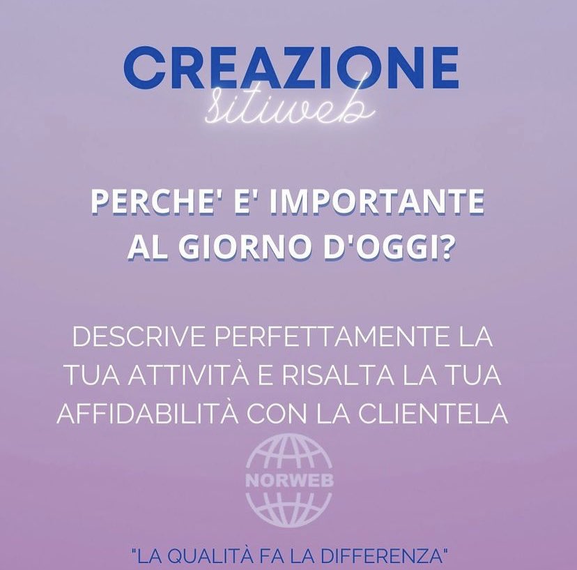 AlessioNoris's tweet image. NORWEB ha come obiettivo principale la creazione di SITI WEB che soddisfino al 100% il cliente. Progettiamo, costruiamo e gestiamo il sito web simultaneamente con il cliente cosi da non far mancare nessun dettaglio. 

#norweb #ilportaledigenova #norwebsitiwebgenova #norwebgenova