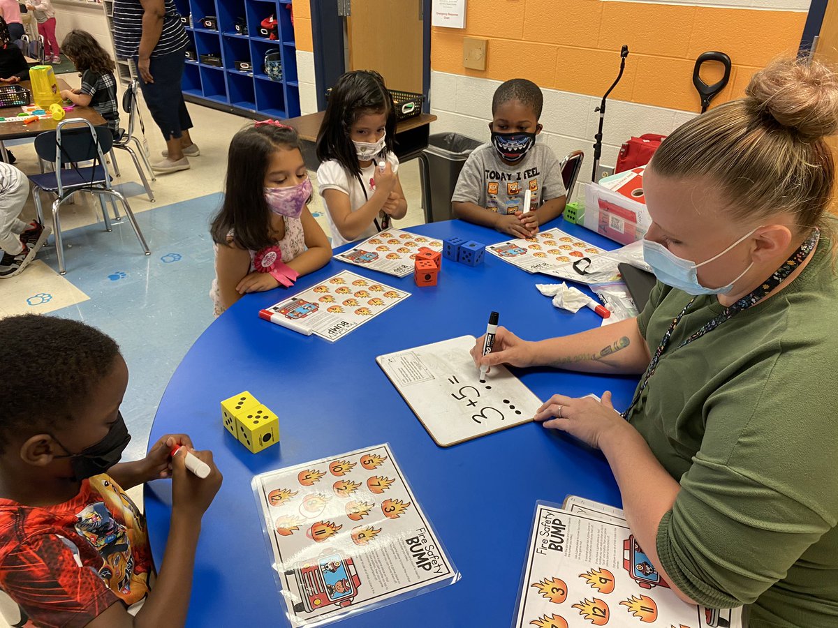 nbuckner7's tweet photo. Guided Math was in full swing today in Kindergarten! I love seeing our youngest scholars so excited about learning and working with numbers! @koontzpanthers @Gardner41 #kplay #MathMonday #engagedlearner https://t.co/gte8EUlMsu