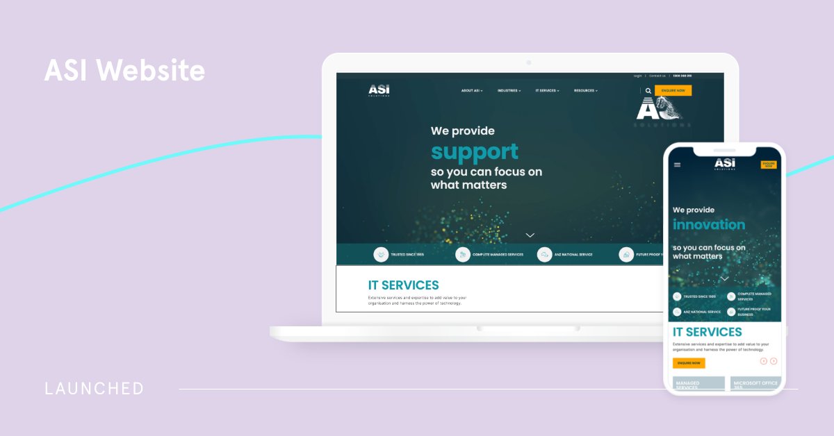 Another day, another new website LAUNCHED 🚀

ASI came to us in need of a website overhaul and we delivered. Clean layout and user centred design are what our designers and developers at Emote do best.