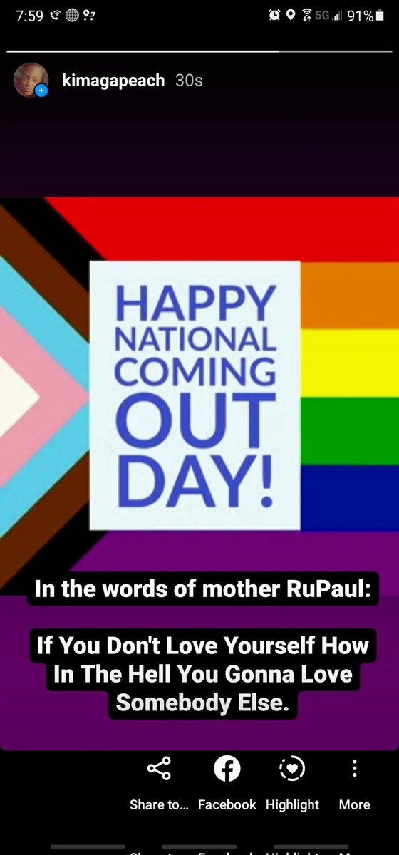 itstherealkima's tweet photo. #NationalComingOutDay I love you!!! https://t.co/RkJzpXTznW