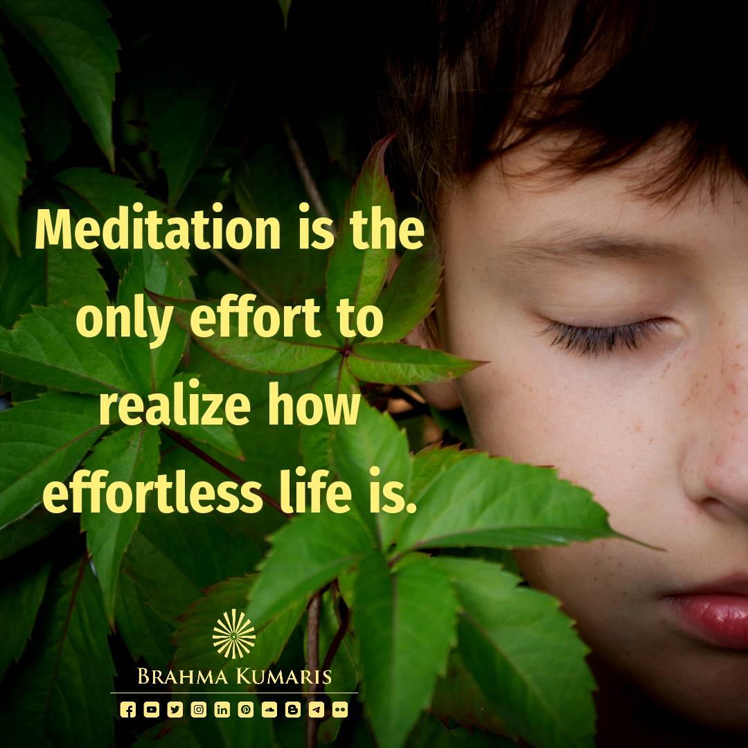 BrahmaKumaris's tweet photo. Meditation is the practice of cultivating self awareness &amp; stabilise into divine awareness. With this practice comes self mastery. With mastery over self comes mastery over life. #brahmakumaris #meditation #rajayoga #selfawareness #divine #connection #yoga #rajayoga #effortless https://t.co/dKljbbGzsx