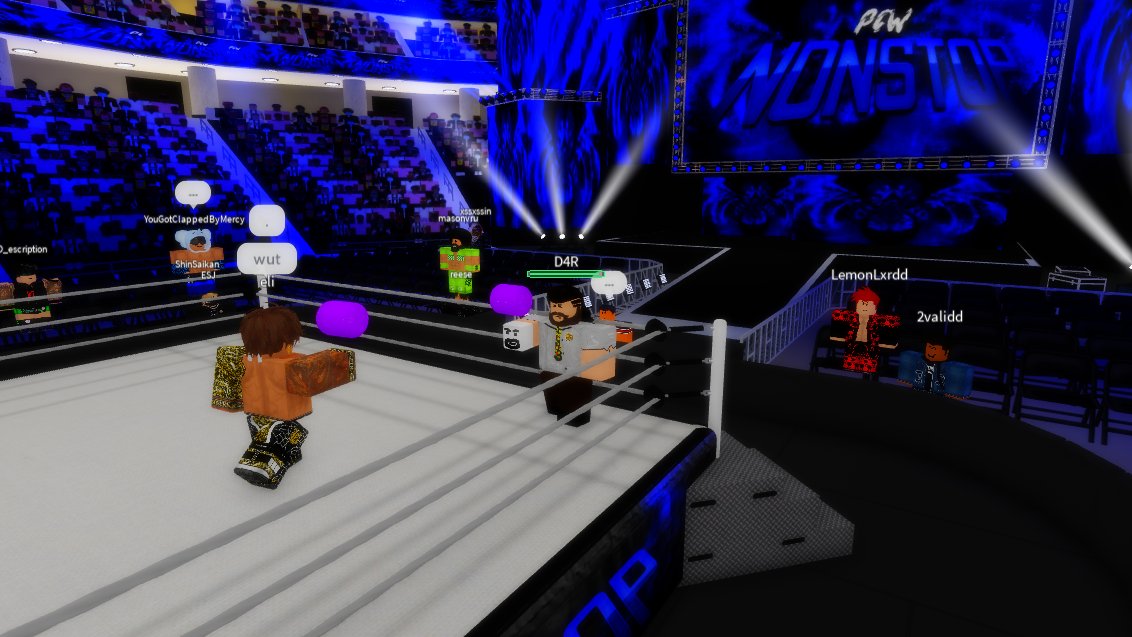 PCW_RBLX's tweet photo. NONSTOP RECAP 10/8/21:

Middleweight Champion @eliultraa was put against up and coming superstar #Rankind on NONSTOP.

Rankind put up a great fight, but it wasn't enough, Eli Ultra came out on top! https://t.co/3EJlDHGpvI
