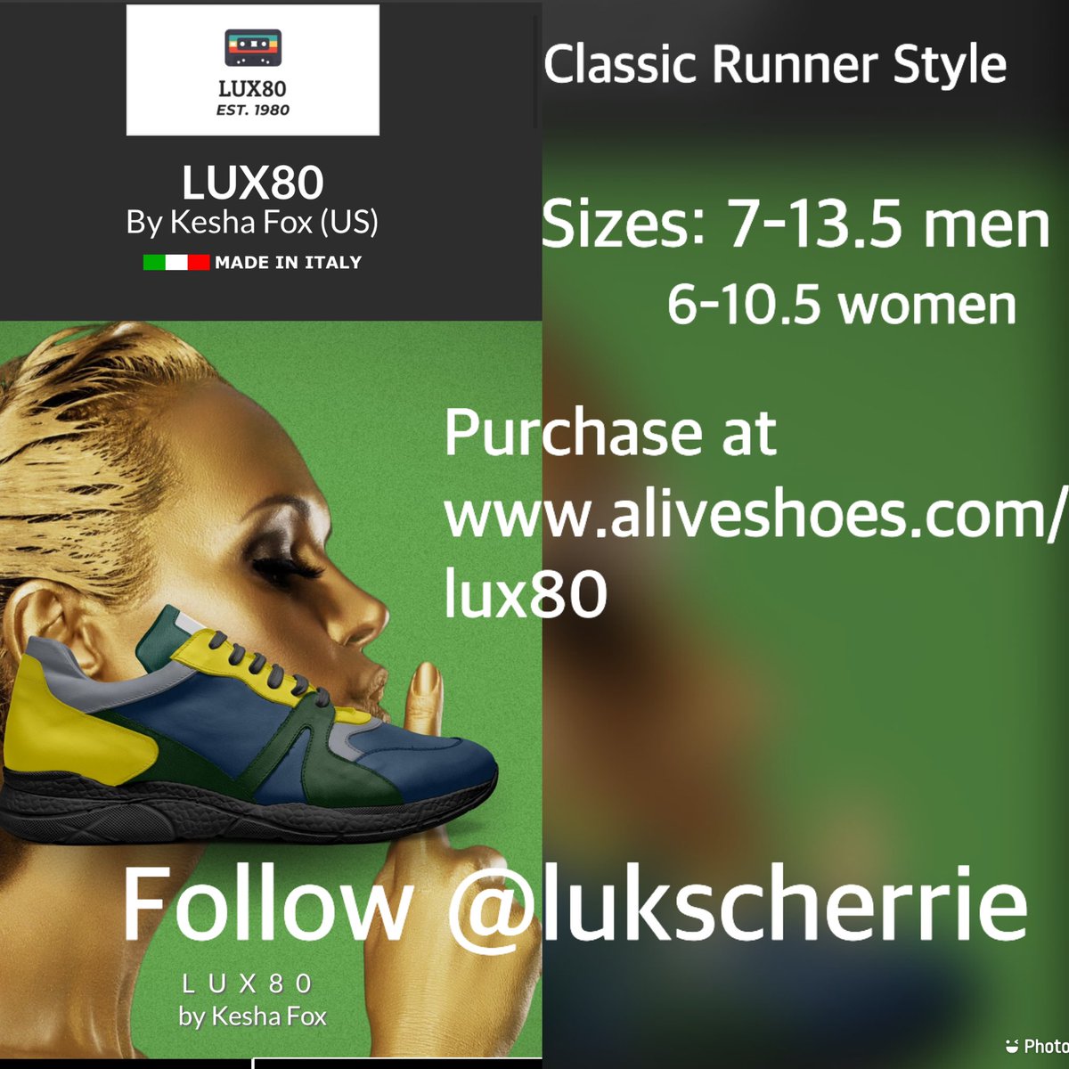 luKScherrie's tweet photo. PREORDER YOURS NOW! https://t.co/Cpwz7JzhCQ #lux80 #luxsherrie #italian #leather #shoes #aliveshoes #blue #yellow #gray https://t.co/UtXEtutjRf