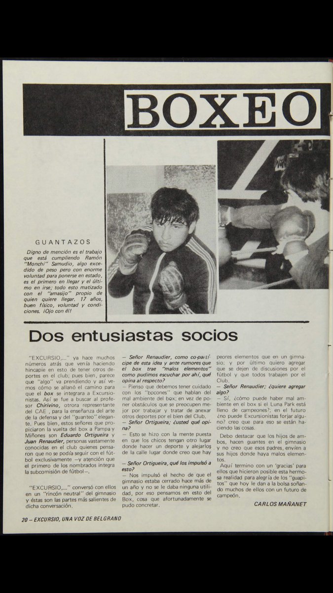 pincha_excursio's tweet photo. #ExcursioUnaVozdeBelgrano

Nro 35 / Agosto 1981

@gblackok @excursio1910 @porexcursio @Ascenso94 @ExcursioRetro

Recuerdos del club, hace 40 años 🇳🇬💪🇳🇬 y de los años que Excursio jugó en primera, hace casi 100 años… https://t.co/0sJxU2EiVS