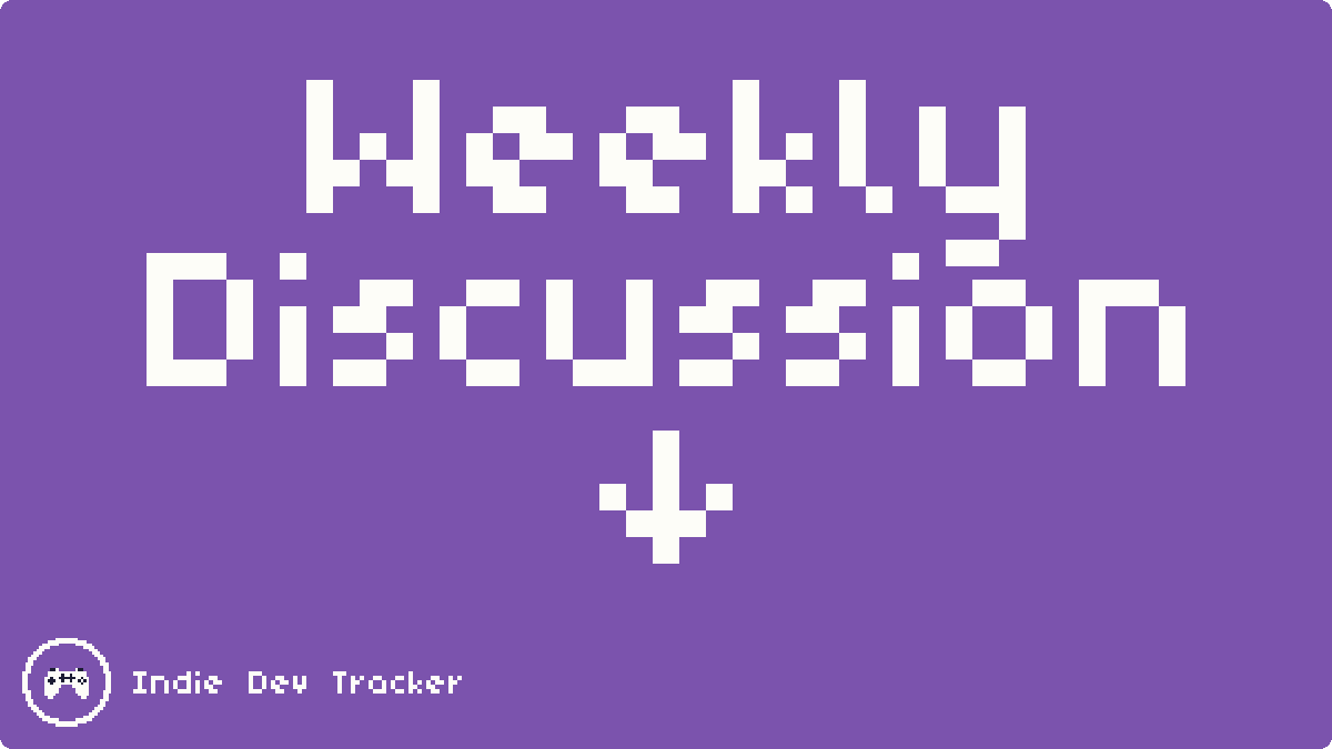indiedevtracker's tweet photo. How do you find time to work on your indie game projects? 💬 ⏰
Let's discuss 👇 and we'll feature our favorite answers in the next issue of The Radar!
https://t.co/DtfzP6DZe7 #indiedev #gamedev #devtober #weeklydiscussion https://t.co/5pQ9pKAJFw