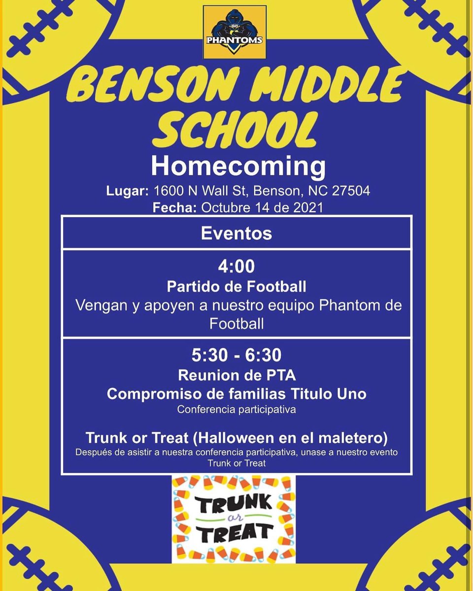 Benson Middle School PTA tweet media