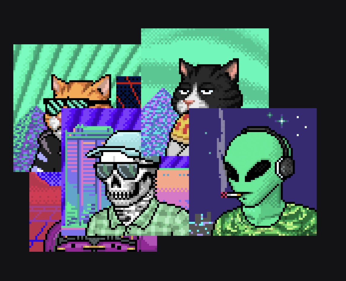 Attack's tweet photo. Dream my sweet little dreamers. For soon, we awaken to glory.

Loving the art and vibes of this @bitlectro project.

I was able to get whitelisted, and it may still be open if you dig it.

#NFTs #digitalart #spatulacity https://t.co/Yj07oZIp7S