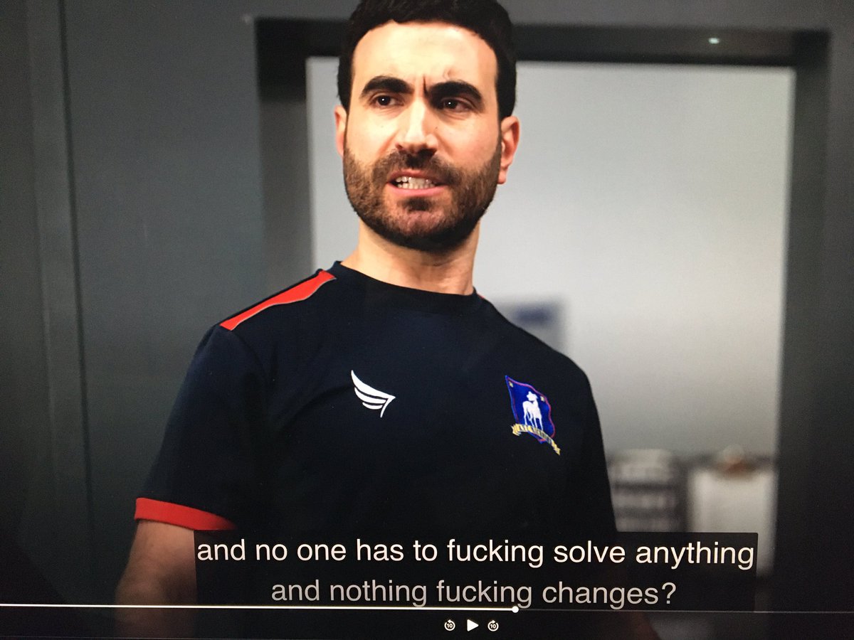 I have come to truly love shows where the writers are part of the cast and have a clear plan ahead of time. Not only does #TedLasso S2 Ep 1 &amp; 12 both start with the same close-up of Nate’s eyes but both have echoes of the same conversation. I love a show that rewards rewatching!
