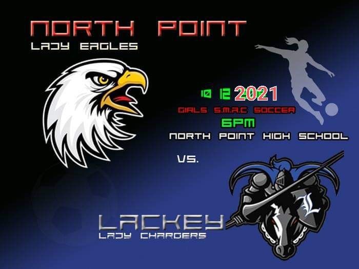 mr2beez's tweet photo. SMAC GIRLS SOCCER....
TOMORROW... LIVE FROM LACKEY HIGH SCHOOL
5:30 PM KICK-OFF (VARSITY ONLY)
@NorthPointHS vs. @LackeyHS 
#BOOGH https://t.co/GYoTUKKwwV