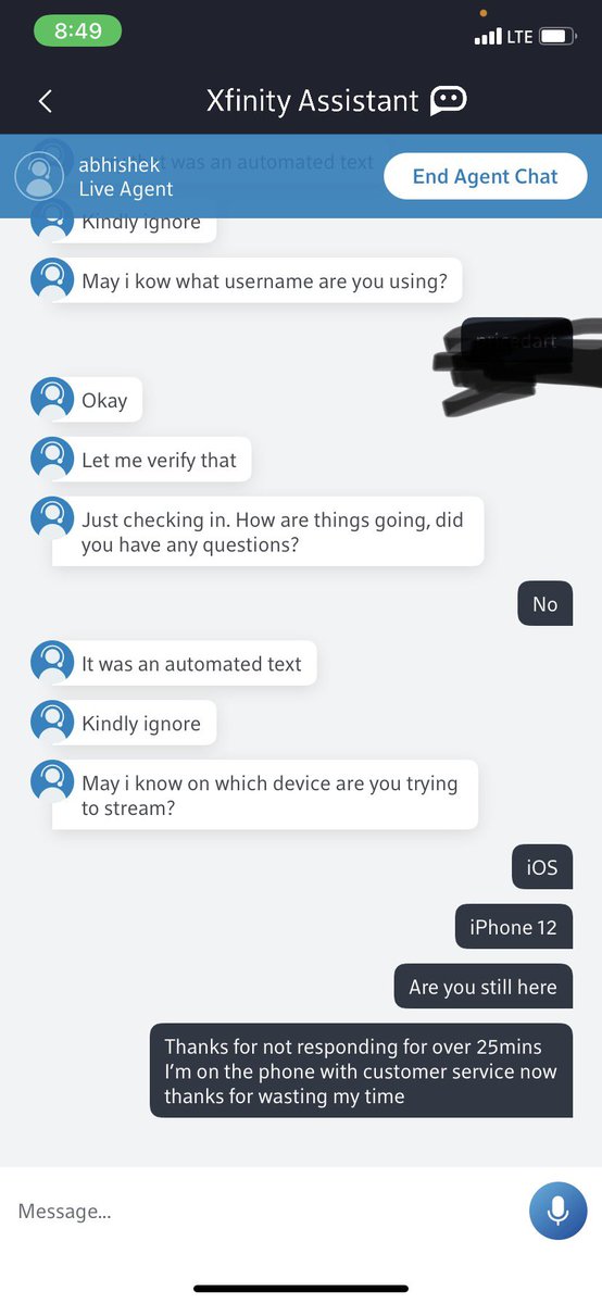 IamdIamd's tweet image. @XfinitySupport this is how customer service treats you #XfinitySupport a complete waste of time 45mins loss